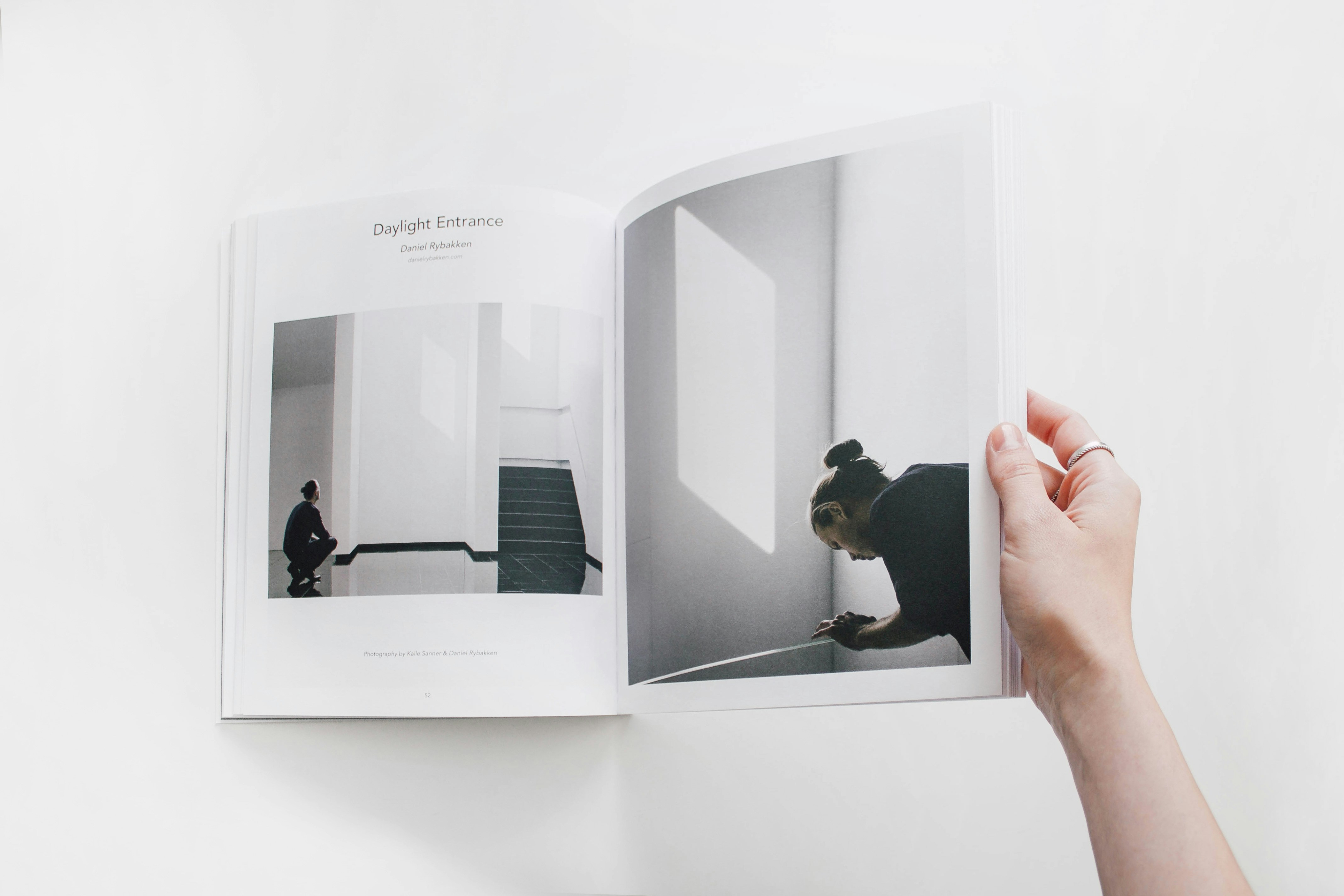 magazine spread